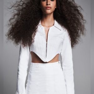 Zara denim corset jacket